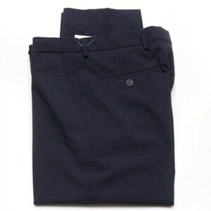 Nautica Men's Modern Stretch Dress Pants Plaid Charcoal 30W x 32L D110638